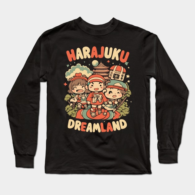 Harajuku Dreamland Long Sleeve T-Shirt by Ravenglow